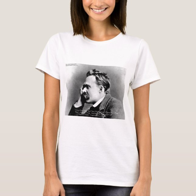 Nietzsche "Pride Vs Memory" Wisdom Quote Gifts/Tee T-Shirt (Front)