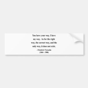 Nietzsche Quote 1a Bumper Sticker