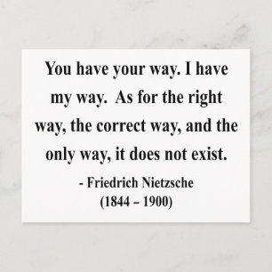 Nietzsche Quote 1a Postcard