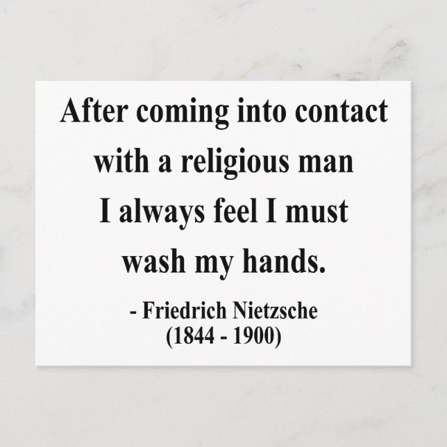 Nietzsche Quote 3a Postcard (Front)