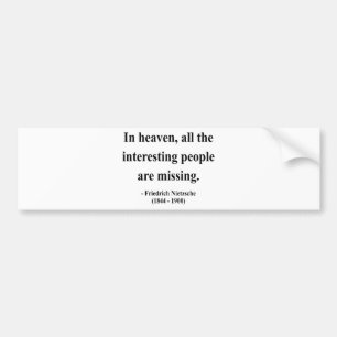 Nietzsche Quote 4a Bumper Sticker