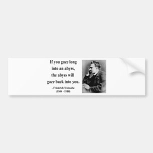 Nietzsche Quote 4b Bumper Sticker