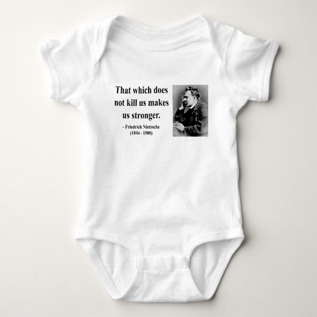 Nietzsche Quote 5b Baby Bodysuit (Front)
