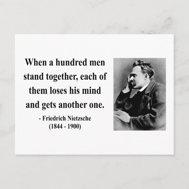Nietzsche Quote 7b Postcard (Front)