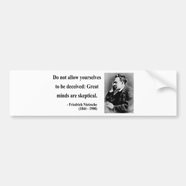 Nietzsche Quote 9b Bumper Sticker (Front)