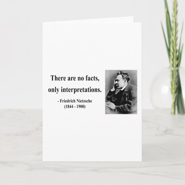 Nietzsche Quote 9b Card (Front)