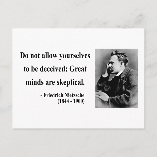 Nietzsche Quote 9b Postcard (Front)