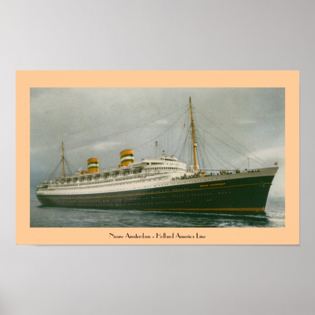 Nieuw Amsterdam - Holland America Line Poster (Front)