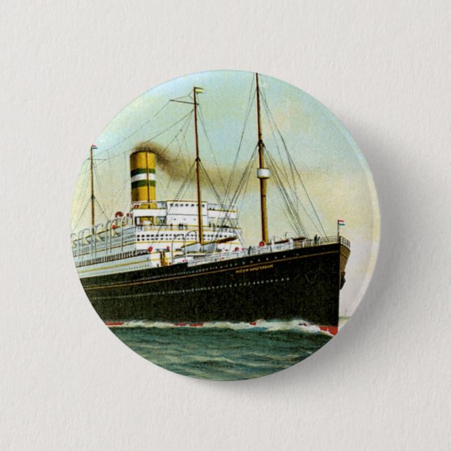 Nieuw Amsterdam of 1906 2 Inch Round Button (Front)