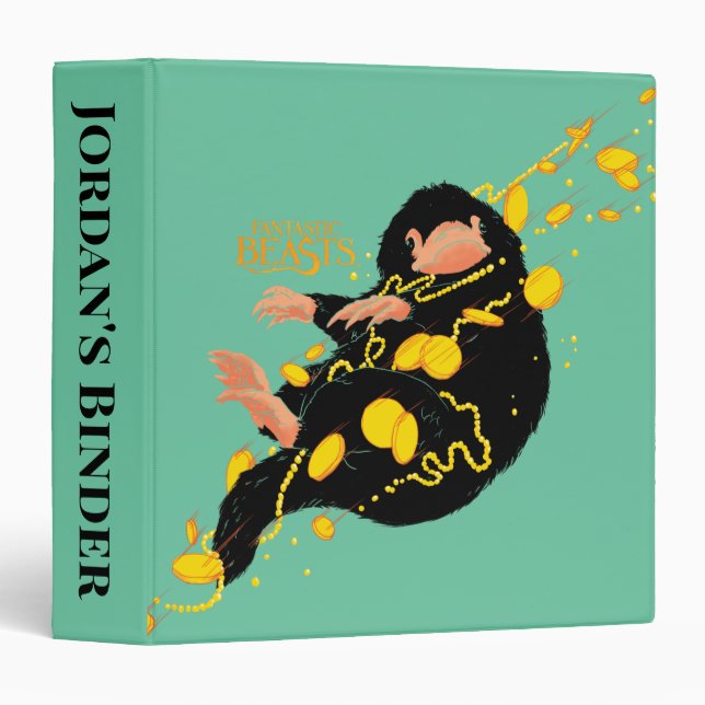 Niffler Floating With Gold Binder (Front/Spine)