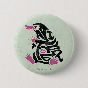 NIFFLER™ Typography Graphic 2 Inch Round Button