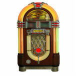Nifty 50s Jukebox Keychain Photo Sculpture Keychain<br><div class="desc">Acrylic photo sculpture keychain with an image of a 50s-style jukebox. See matching acrylic photo sculpture magnet,  ornament and sculpture. See the entire Nifty 50s Keychain collection in the SPECIAL TOUCHES | Party Favours section.</div>