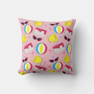 Nifty fifties - beach party pillow
