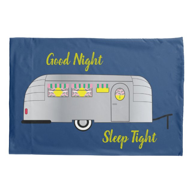 Nifty Fifties Retro Campers III Kid's Pillowcase (Back)