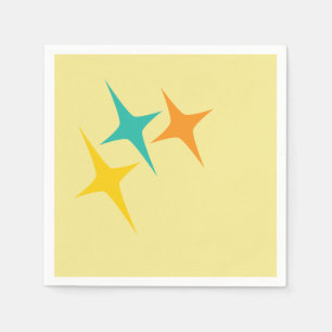 Nifty fifties - triple starburst napkin