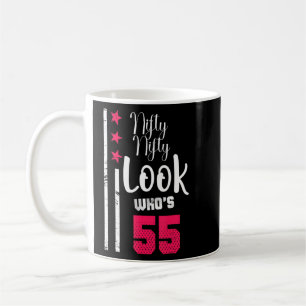 Nifty Nifty Look Who's 55 Year Old Birthday Squad Coffee Mug