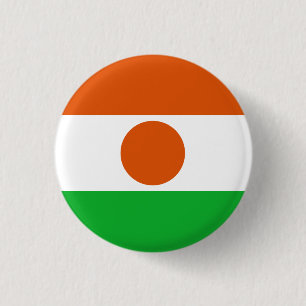 Niger Flag 1 Inch Round Button