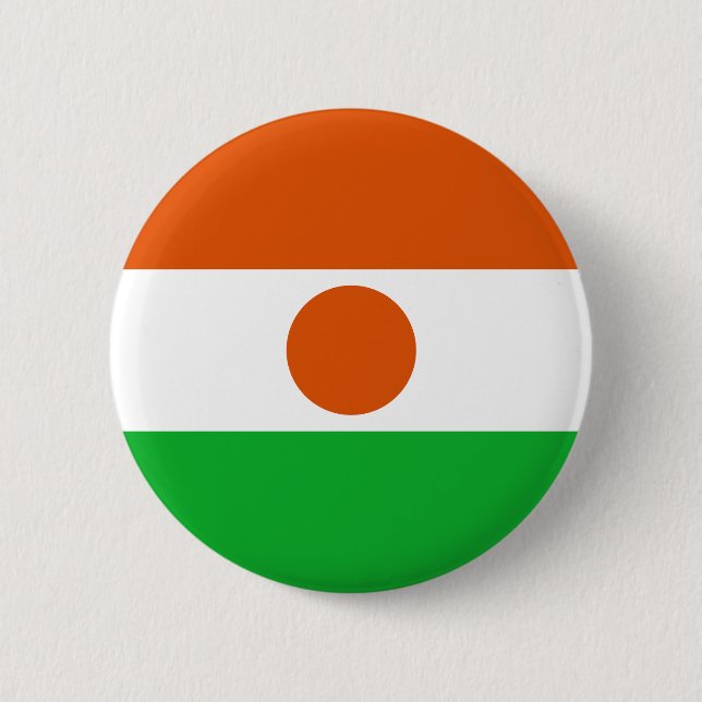Niger Flag 2 Inch Round Button (Front)