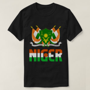 Niger Flag and Coat Of Arms Patriotic T-Shirt