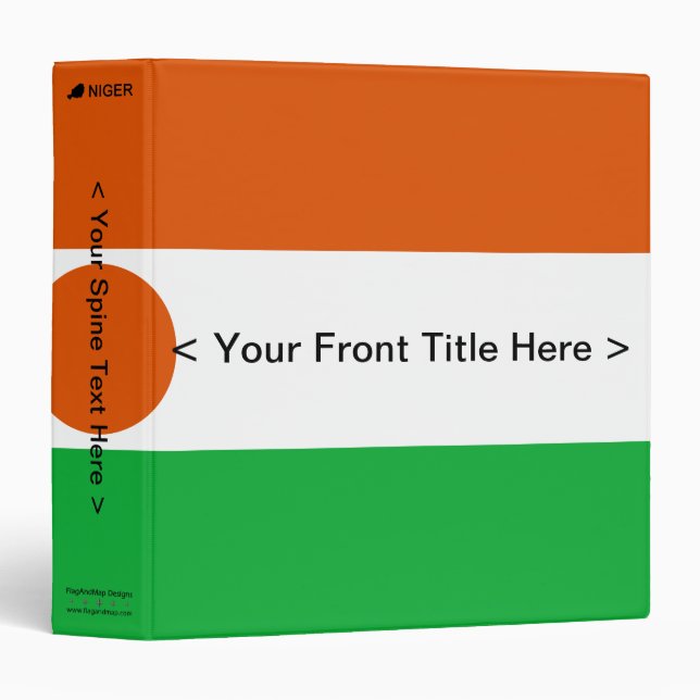 Niger Flag Binder (Front/Spine)