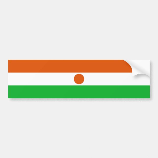 Niger Flag Bumper Sticker (Front)