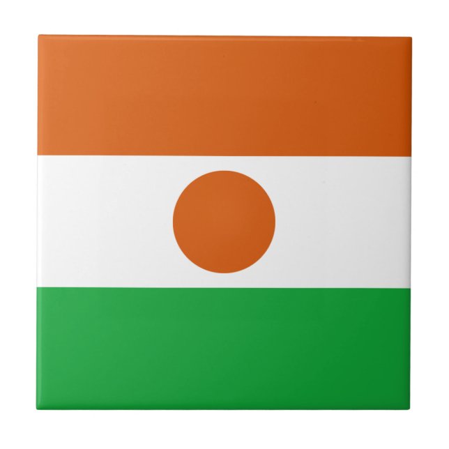 Niger Flag Ceramic Tile (Front)