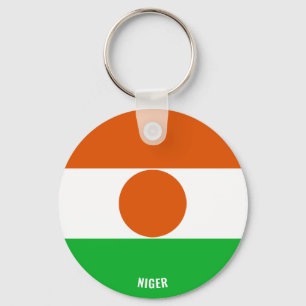 Niger Flag Charming Patriotic Keychain