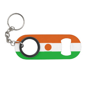 Niger Flag Keychain Bottle Opener