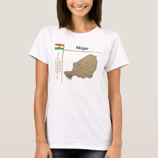 Niger Map + Flag + Title T-Shirt