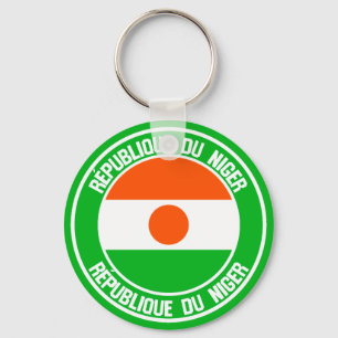 Niger Round Emblem Keychain