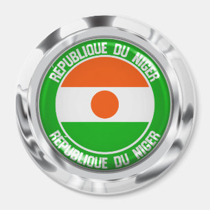 Niger Round Emblem Magnet