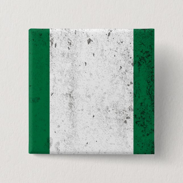 Nigeria 2 Inch Square Button (Front)