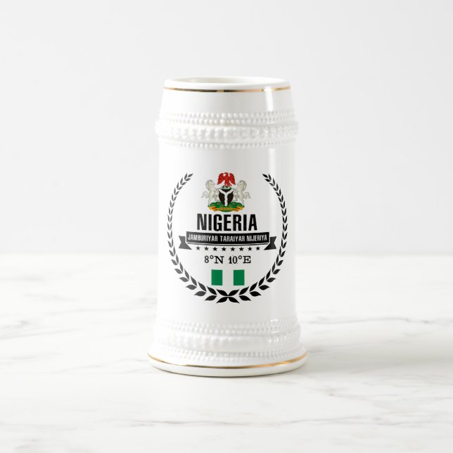 Nigeria Beer Stein (Center)