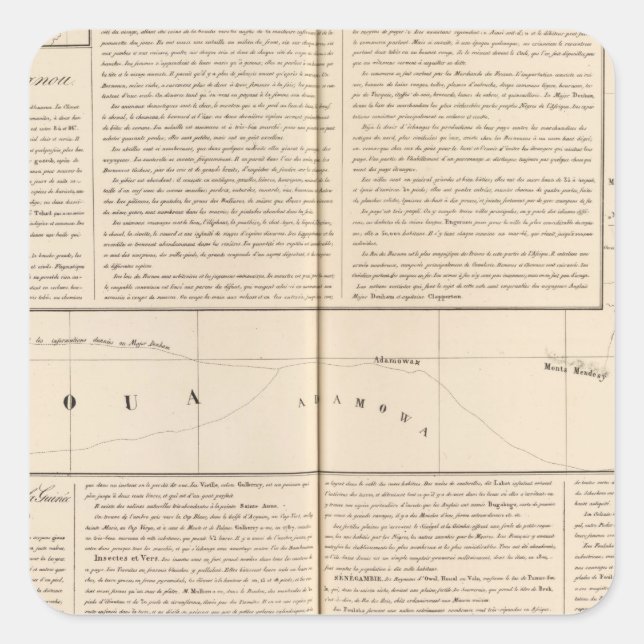 Nigeria, Cameroon Square Sticker (Front)