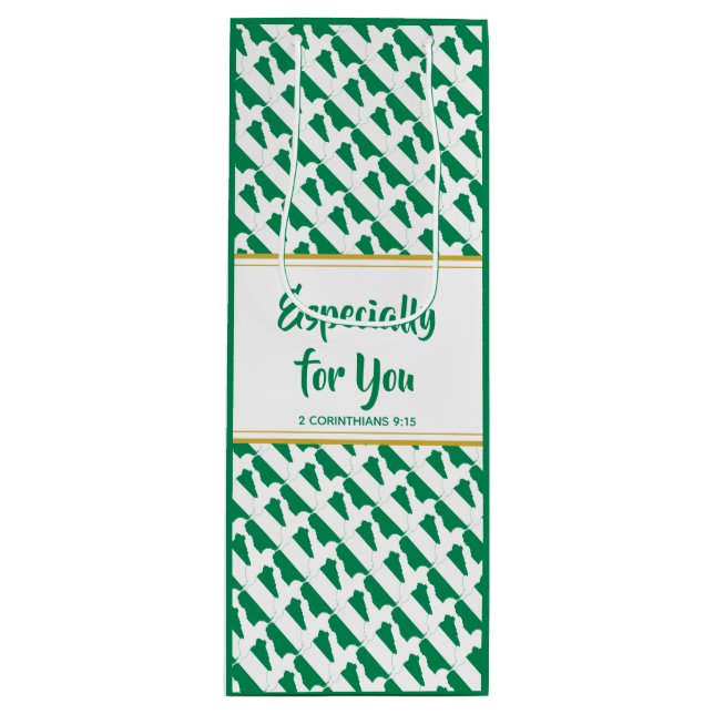 NIGERIA Christian ESPECIALLY FOR YOU Custom Wine Gift Bag (Front)