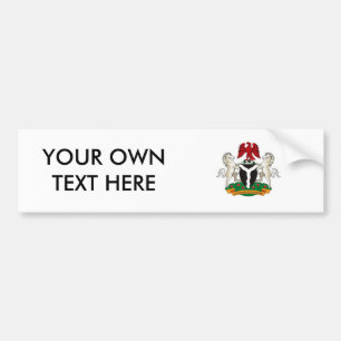Nigeria Coat of Arms Bumper Sticker