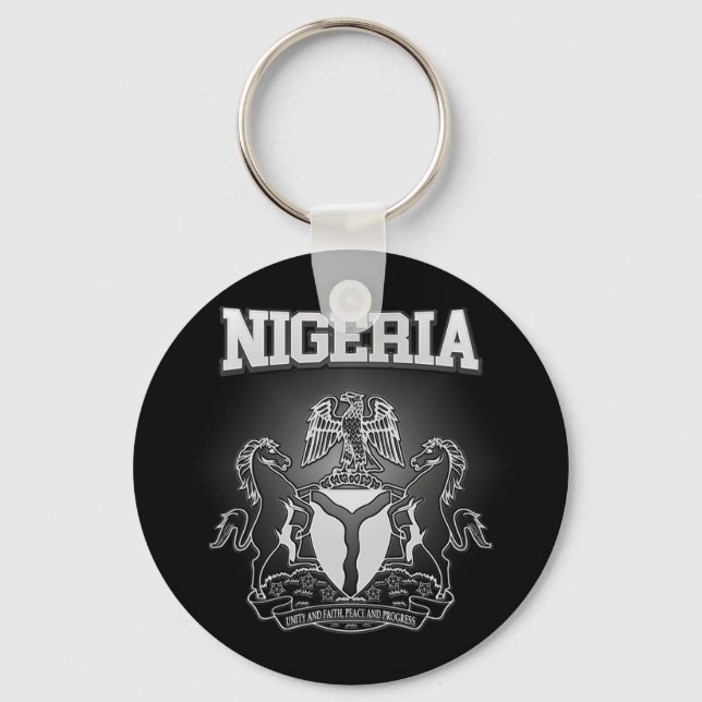 Nigeria Coat of Arms Keychain (Front)