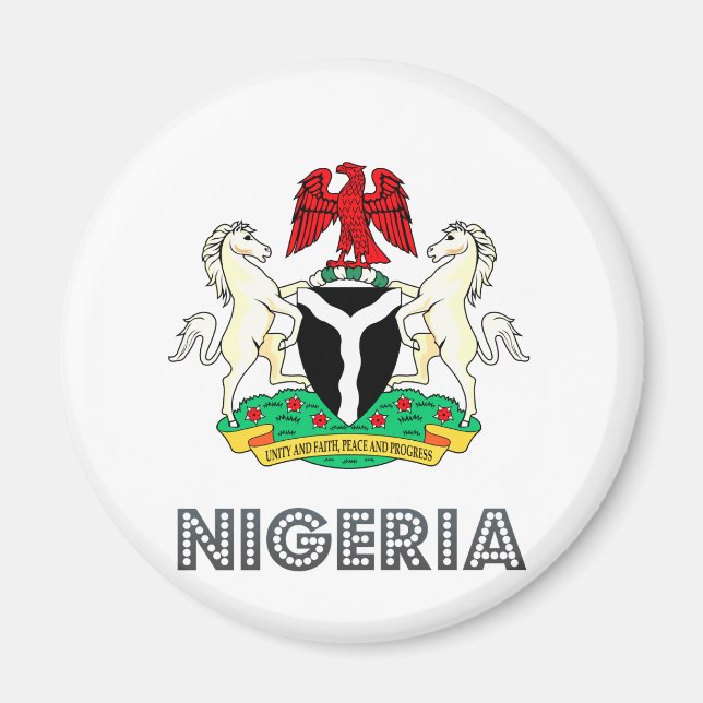 Nigeria Coat of Arms Magnet (Front)