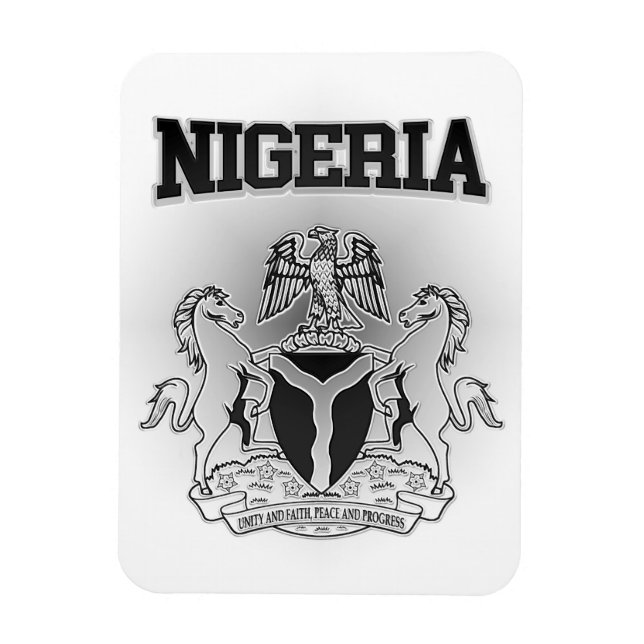 Nigeria Coat of Arms Magnet (Vertical)