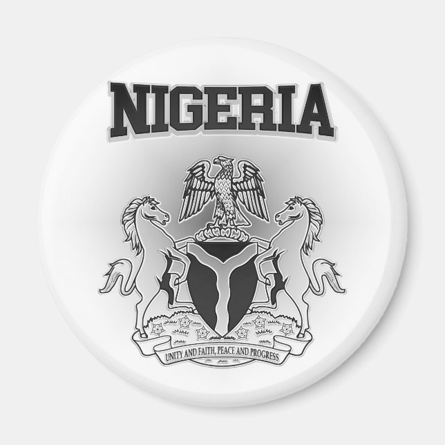 Nigeria Coat of Arms Magnet (Front)