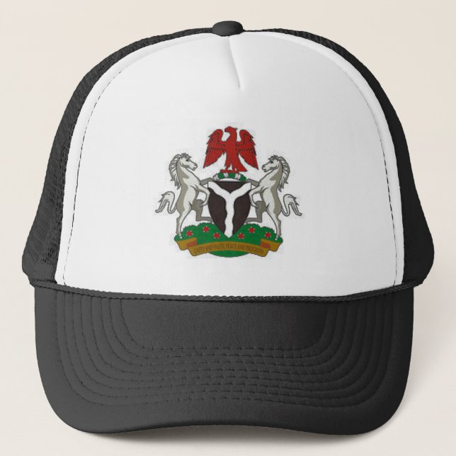 Nigeria Coat of Arms Trucker Hat (Front)