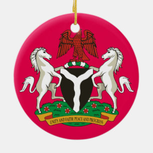 Nigeria- Custom Porcelain Christmas Ornament