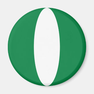Nigeria Fisheye Flag Magnet