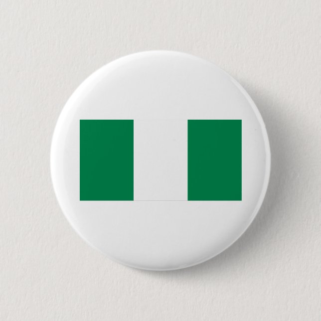 Nigeria Flag 2 Inch Round Button (Front)