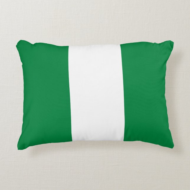Nigeria flag accent pillow (Front)