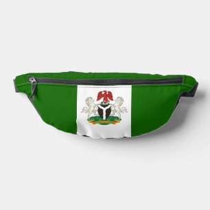 Nigeria flag and coat of arms fanny pack