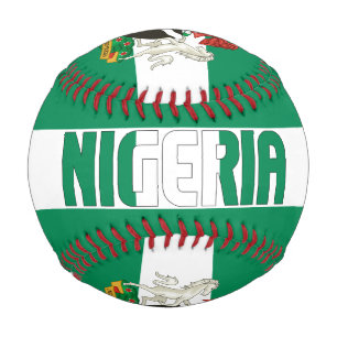 Nigeria Flag and Coat of Arms Patriotic Baseball