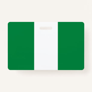 Nigeria flag badge