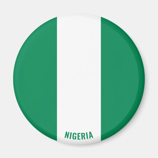 Nigeria Flag Charming Patriotic Magnet (Front)