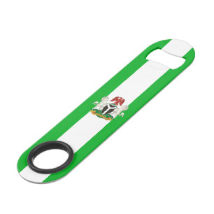 Nigeria flag-coat of arms bar key